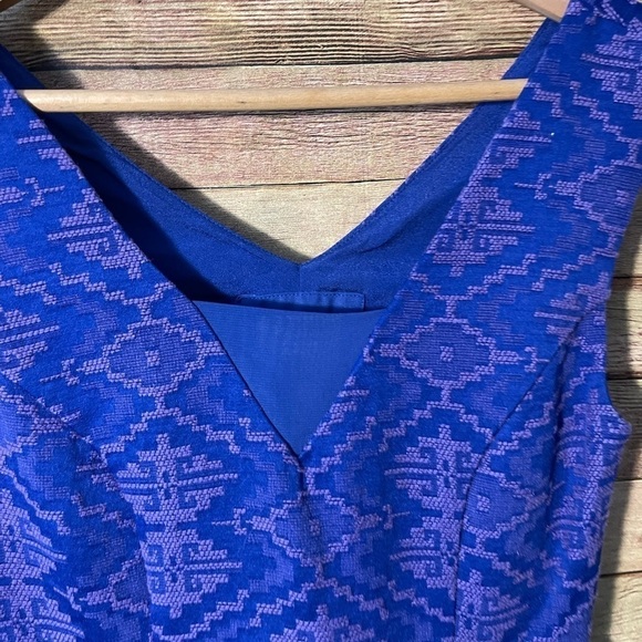 Maeve Anthropologie Averie Dress Womens  Jacquard Embroidered  Sleeveless Size 0 - Picture 5 of 10